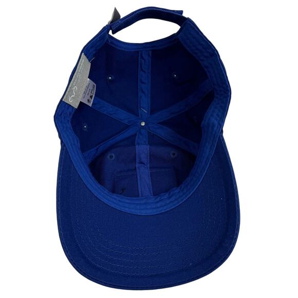 Men's Realtree Fishing Blue Cap Adjustable Back Logo Patch Cotton Trucker Hat OS - Picture 6 of 8